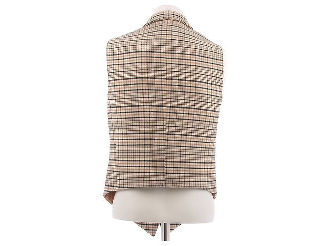 Michael Kors Blazer beige a cuadros de lana - vista 2