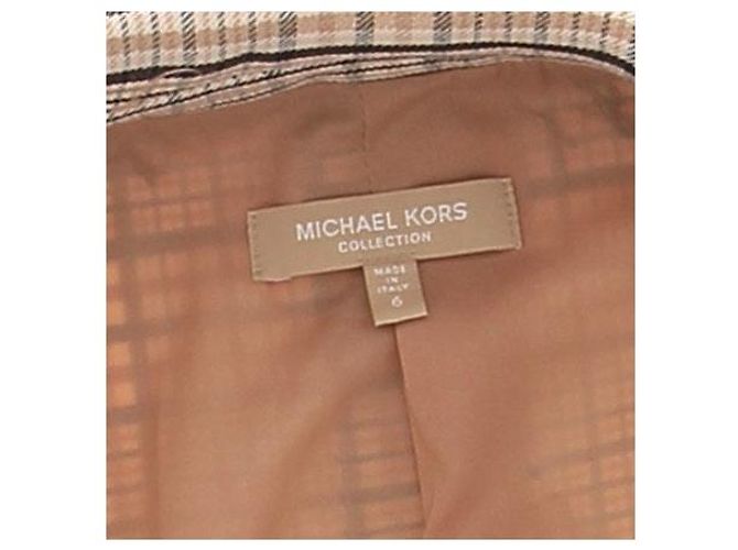Michael Kors Blazer beige a cuadros de lana - vista 5