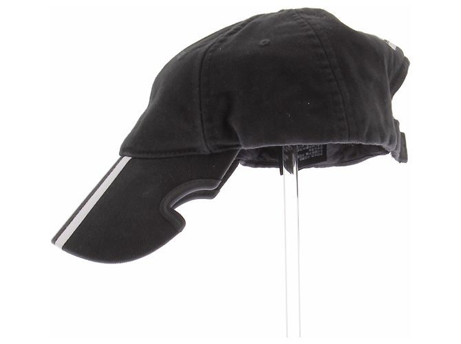 Autre Marque Cappellino in cotone nero BALENCIAGA x ADIDAS - vista 4