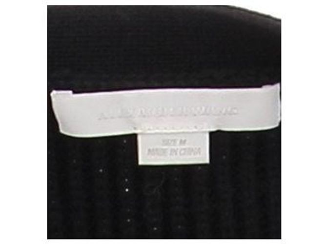 Alexander Wang Schwarzer Cardigan mit weißen Streifen - Ansicht 5