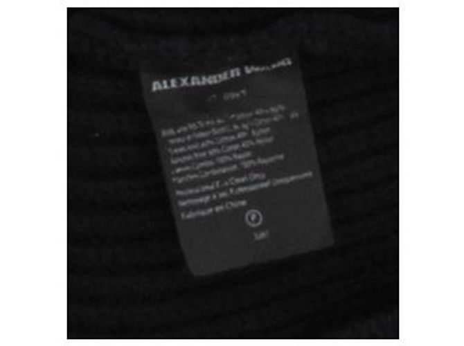 Alexander Wang Schwarzer Cardigan mit weißen Streifen - Ansicht 6