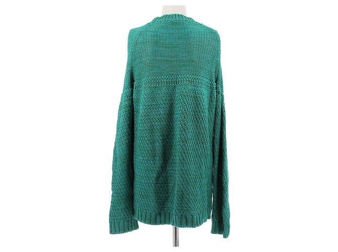 Maglione Pierre Balmain verde in cotone - vista 2