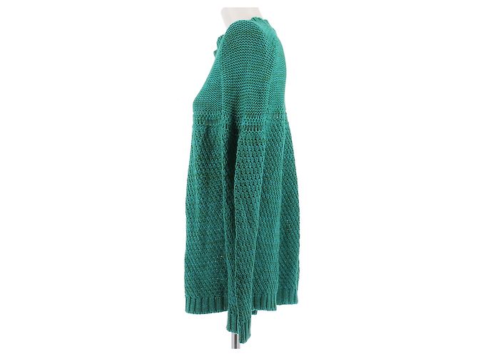 Maglione Pierre Balmain verde in cotone - vista 4