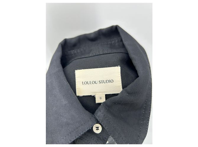 Autre Marque Camicia nera Moheli LOULOU DE SAISON Nero - vista 5
