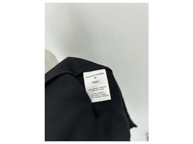 Autre Marque Camicia nera Moheli LOULOU DE SAISON Nero - vista 6