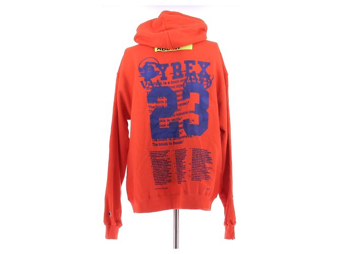 Autre Marque Oranger Hoodie mit Aufschriften - Ansicht 2