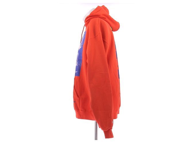 Autre Marque Oranger Hoodie mit Aufschriften - Ansicht 4