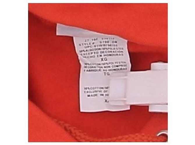 Autre Marque Oranger Hoodie mit Aufschriften - Ansicht 6