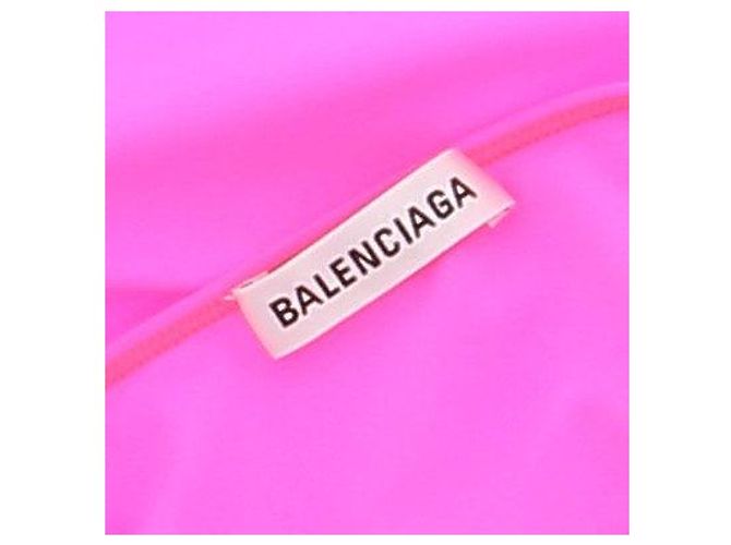 Balenciaga Vestido Corto Rosa Fluorescente - vista 5