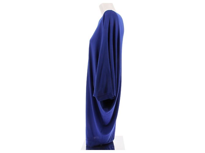 Balmain Blaue einärmelige Wollkleid - Ansicht 4