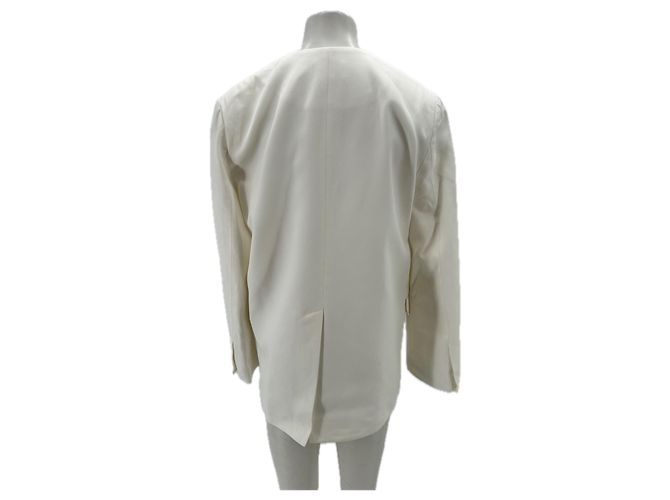 Autre Marque Blazer blanco Jalca de lino LOULOU DE SAISON - vista 2