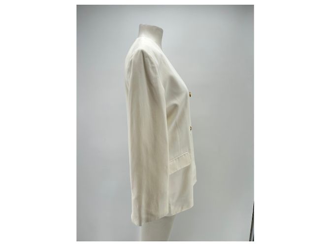 Autre Marque Blazer blanco Jalca de lino LOULOU DE SAISON - vista 3