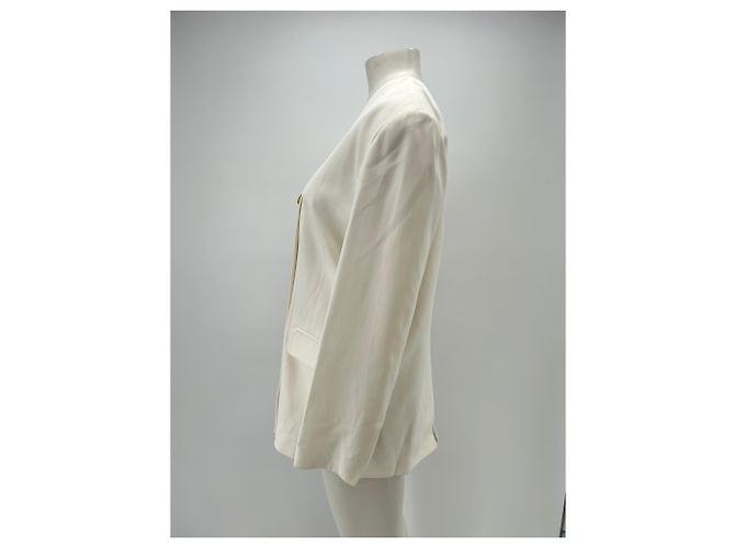 Autre Marque Blazer blanco Jalca de lino LOULOU DE SAISON - vista 4