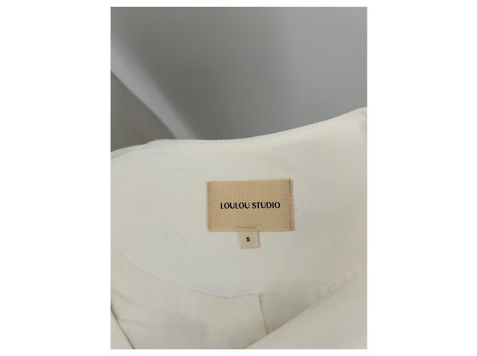 Autre Marque Blazer blanco Jalca de lino LOULOU DE SAISON - vista 6