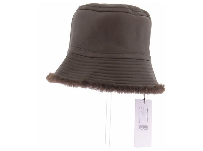 Cappello bob in finta pelliccia marrone Yves Salomon - vista 5