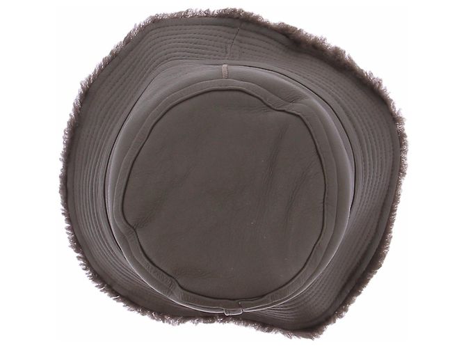 Cappello bob in finta pelliccia marrone Yves Salomon - vista 6
