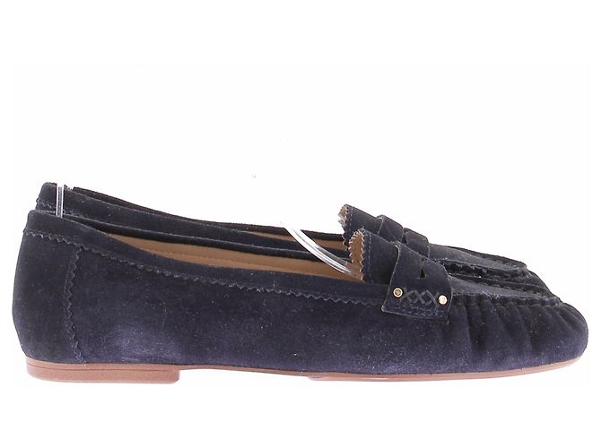 Johnnie Boden Mocassini marini in camoscio Blu navy - vista 2