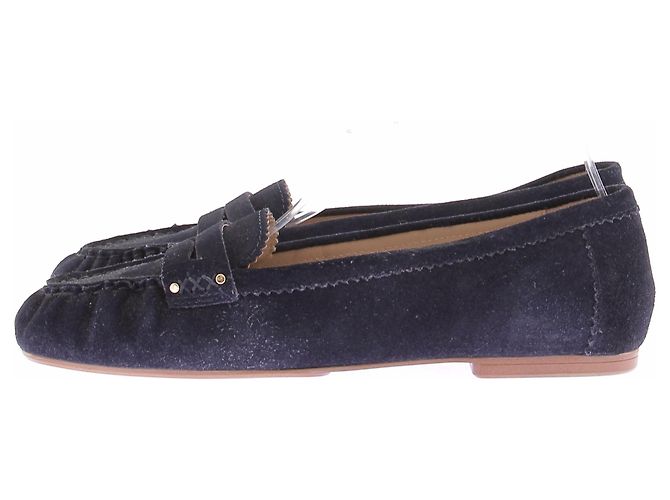 Johnnie Boden Mocassini marini in camoscio Blu navy - vista 3