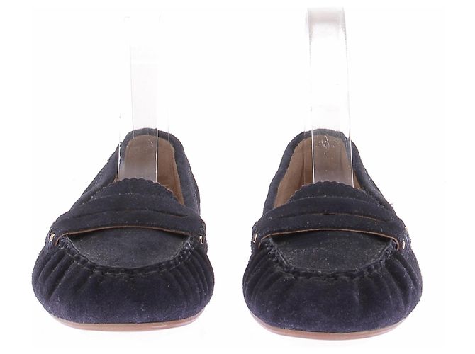 Johnnie Boden Mocassini marini in camoscio Blu navy - vista 4