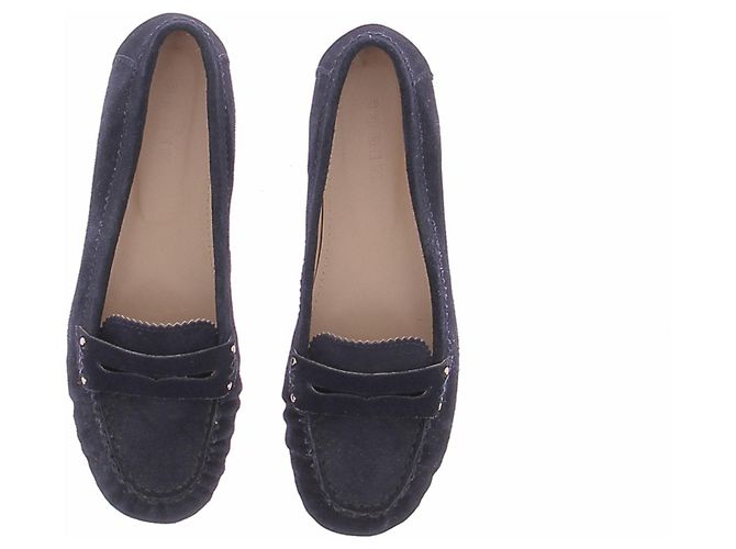 Johnnie Boden Mocassini marini in camoscio Blu navy - vista 6