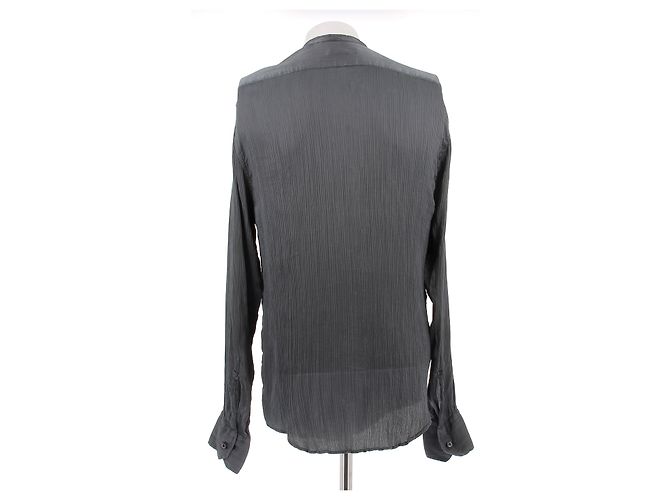Emporio Armani Camicia grigia in seta - vista 2