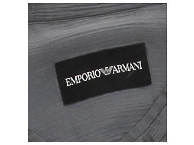 Emporio Armani Camicia grigia in seta - vista 5