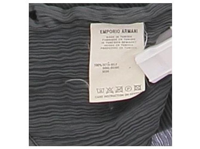 Emporio Armani Camicia grigia in seta - vista 6