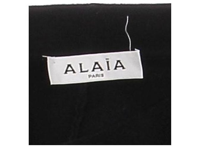 Alaïa Falda negra de lana Negro - vista 5