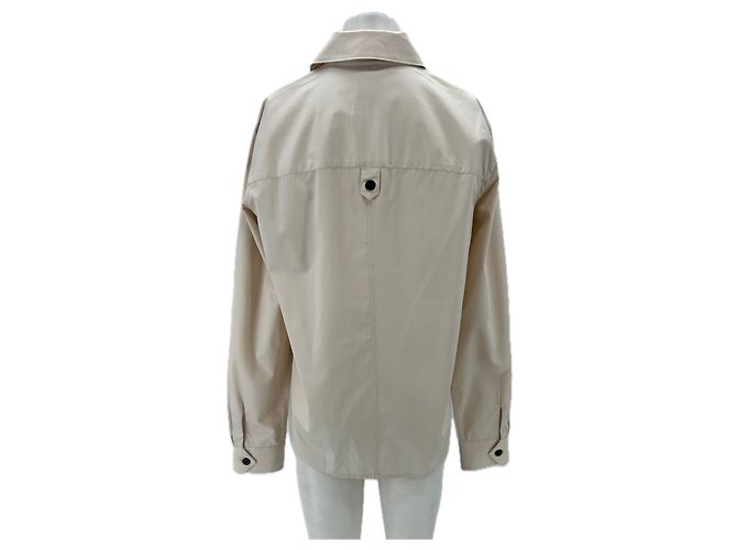 Autre Marque Camicia FIGARET in cotone beige con tasca Taglia S - vista 2