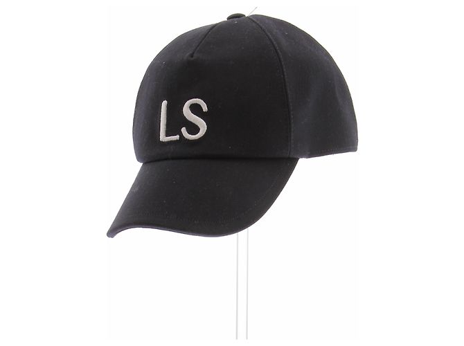 Gorra Luisa Spagnoli negra de algodón con logo blanco Negro - vista 5