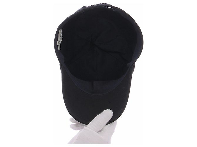 Gorra Luisa Spagnoli negra de algodón con logo blanco Negro - vista 7
