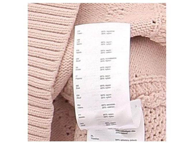 Pull Maje rose à franges - vue 6
