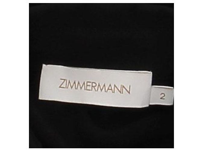 Camicia in seta nera Zimmermann Nero - vista 5