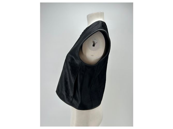 Autre Marque Schwarze Felllederjacke - Ansicht 4