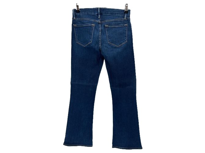 Frame Denim Jean "Le cropped mini boot" Blu - vista 2