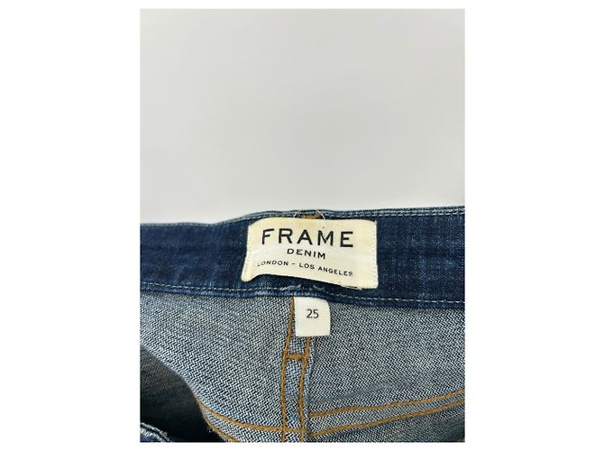 Frame Denim Jean "Le cropped mini boot" Blu - vista 3
