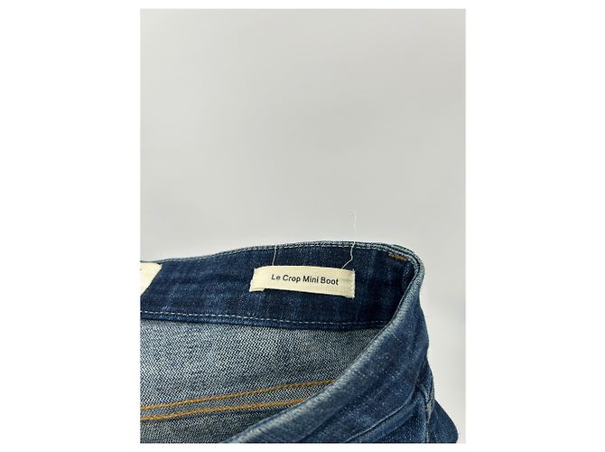 Frame Denim Jean "Le cropped mini boot" Blu - vista 4