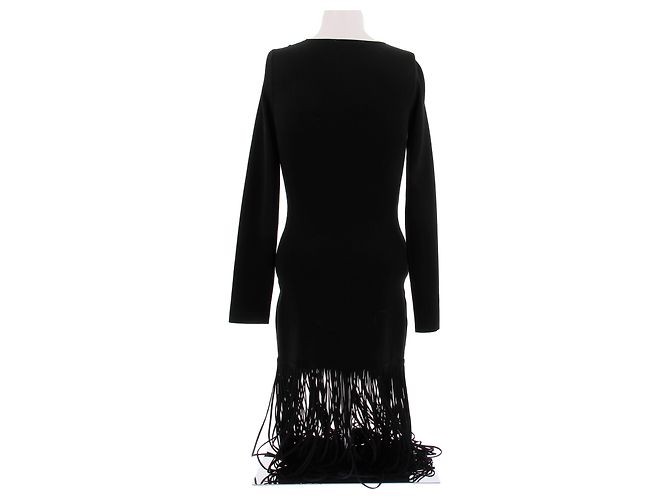 Autre Marque Fransen-Kleid "Rosette" in Schwarz - Ansicht 2