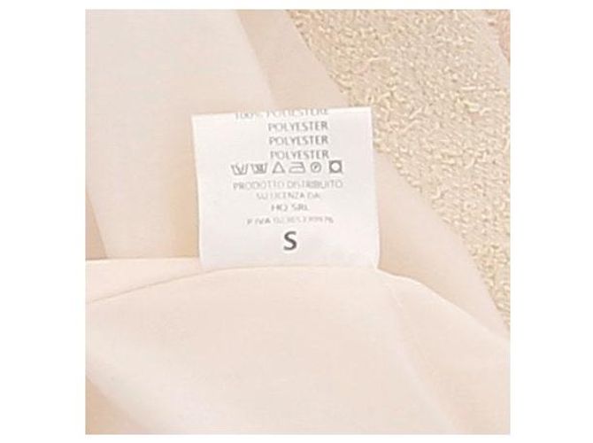 Autre Marque ELEH Creme Kleid ärmellos V Ausschnitt Beige - Ansicht 6
