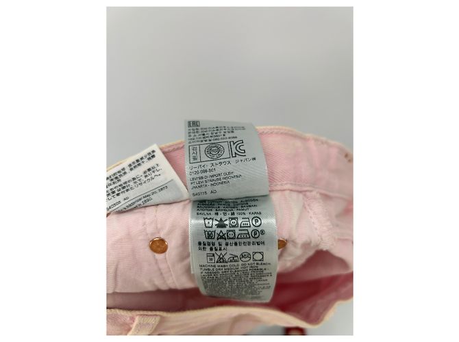 Short in denim rosa Levi's - vista 3