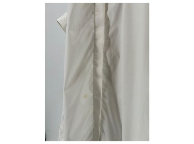 Autre Marque Abito lungo a camicia bianco in cotone HANANE HOTAIT - vista 5
