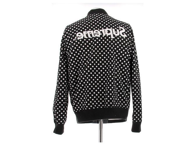 Autre Marque Wendbare Baumwolljacke Schwarz - Ansicht 3