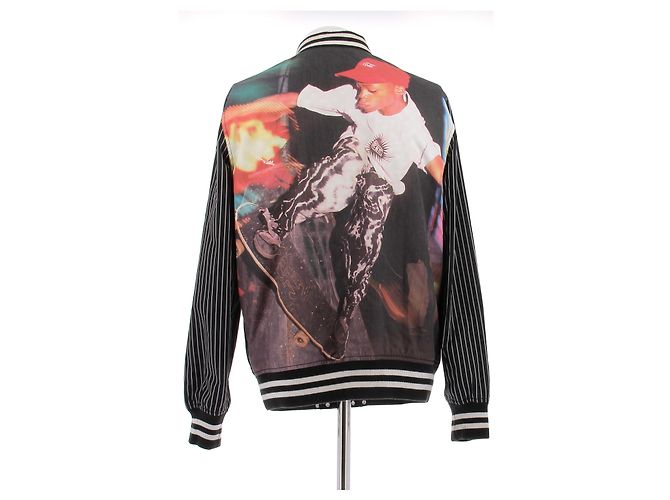 Autre Marque Wendbare Baumwolljacke Schwarz - Ansicht 4