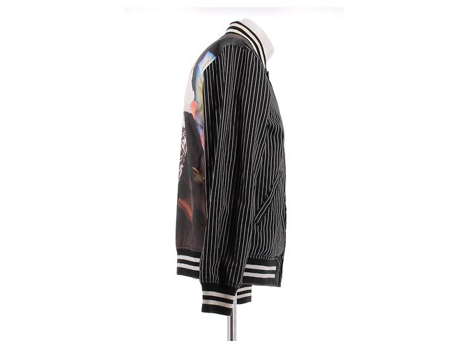 Autre Marque Wendbare Baumwolljacke Schwarz - Ansicht 5