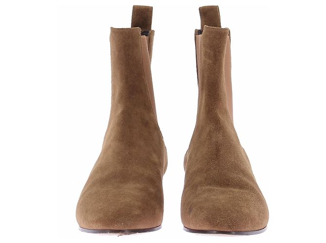 Autre Marque Botines camel de ante Castaño - vista 4