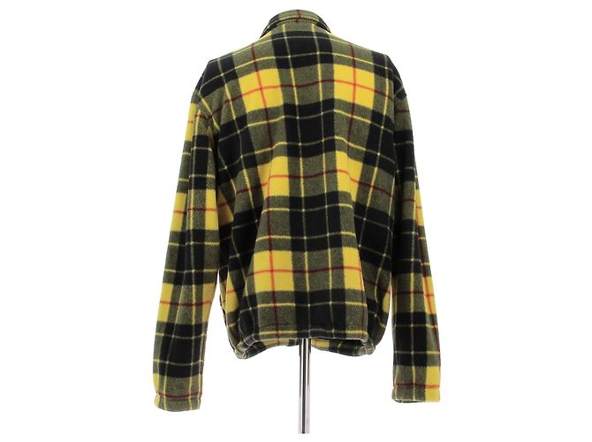 Polo Ralph Lauren Karierte Fleecejacke in Gelb und Schwarz - Ansicht 2