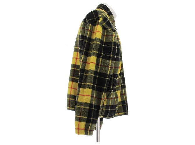 Polo Ralph Lauren Karierte Fleecejacke in Gelb und Schwarz - Ansicht 3