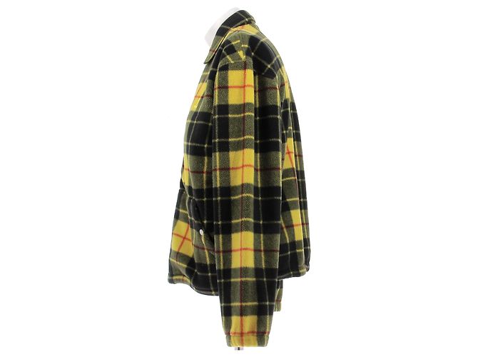 Polo Ralph Lauren Karierte Fleecejacke in Gelb und Schwarz - Ansicht 4
