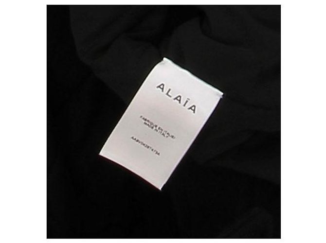 Alaïa Abrigo con capucha negro de lana - vista 6