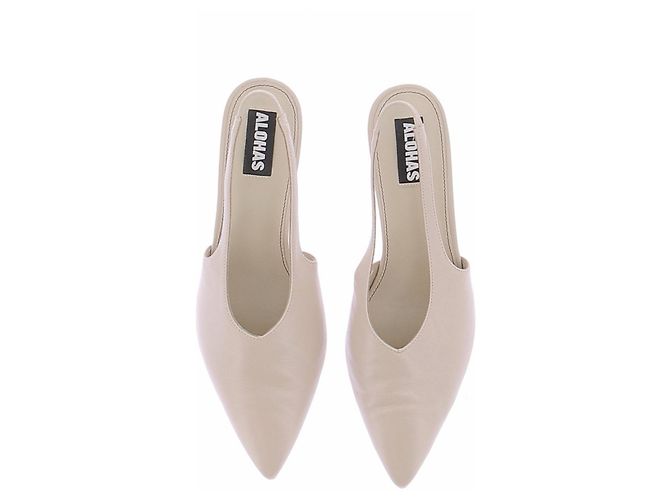 Autre Marque ALOHAS Lederabsätze in Creme Größe 38 Beige - Ansicht 6